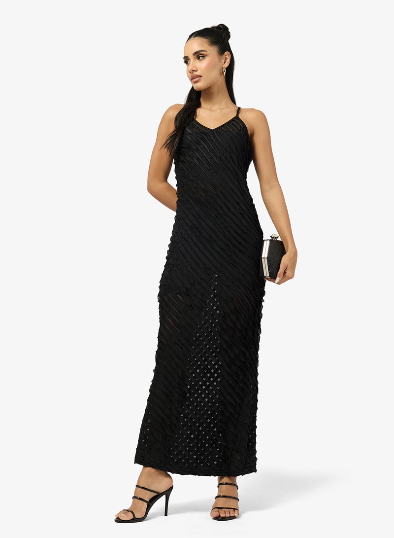 Ginger Strappy Baby Frill Slip Dress - Image 4